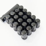 Tuner Spline Lug Nuts M12x1.50 – 60° Conical Acorn (20 Pack + Key) – Black view 5