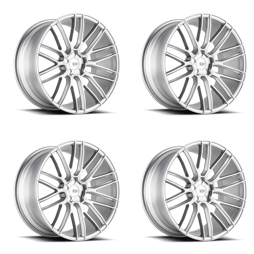 20" SAVINI BM13 SILVER CONCAVE WHEELS RIMS FITS INFINITI Q60 COUPE