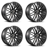 20" SAVINI BM13 GLOSS BLACK CONCAVE WHEELS RIMS FITS HONDA ACCORD COUPE