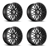 20" SAVINI BM13 BLACK CONCAVE WHEELS RIMS FITS INFINITI G35 COUPE