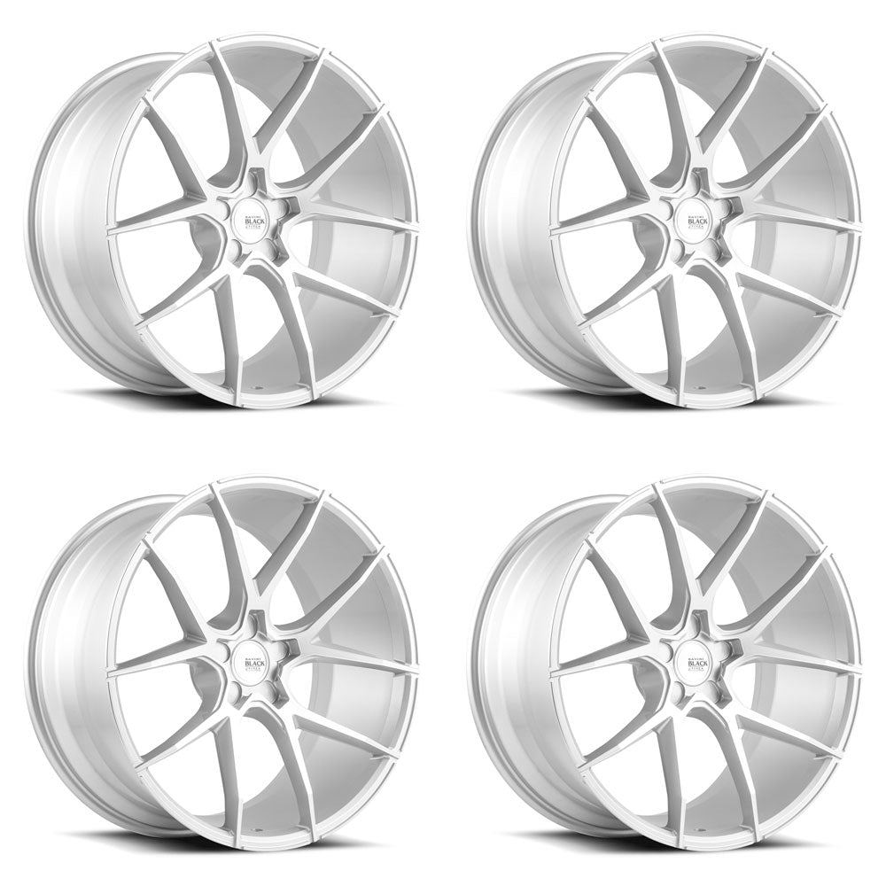 20" SAVINI BM14 SILVER CONCAVE WHEELS RIMS FITS BMW E46 M3