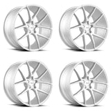 20" SAVINI BM14 SILVER CONCAVE WHEELS RIMS FITS BMW E46 M3