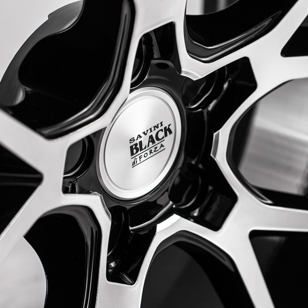 20" SAVINI BM14 MACHINED BLACK CONCAVE WHEELS RIMS FITS BMW 528 530 535 545 550
