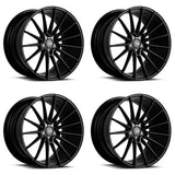 22" SAVINI BM16 BLACK CONCAVE WHEELS RIMS FITS JAGUAR F-PACE