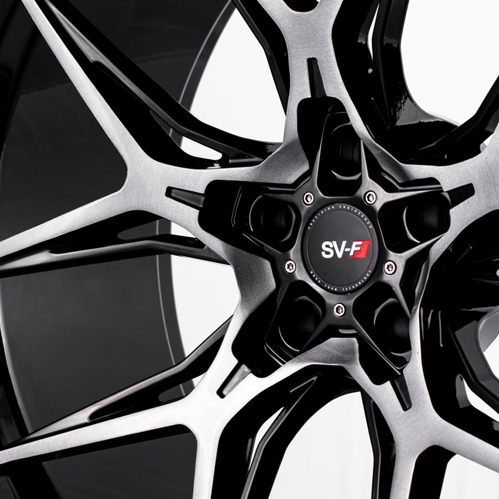 22" Savini SV-F5 Black 22x9 22x10 Concave Wheels Rims Fits BMW G11 740 750