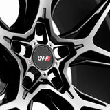 20/21" Savini SV-F5 Black 20x9 21x12 Wheels Rims Fits Chevrolet Corvette C8