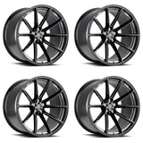 20" SAVINI SV-F4 BLACK CONCAVE WHEELS RIMS FITS BENZ W212 E350 E550 E63