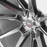 20" SAVINI SV-F4 GRAPHITE CONCAVE WHEELS RIMS FITS DODGE CHALLENGER RT SE