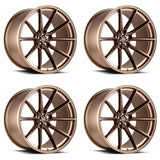 20" SAVINI SV-F4 FORGED BRONZE CONCAVE WHEELS RIMS FITS JAGUAR XJ