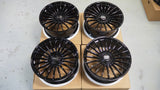 24" Savini SV1 X1 24x10 Black Concave Full Forged Wheels Rims Fits Range Rover