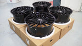 24" Savini SV1 X1 24x10 Black Concave Full Forged Wheels Rims Fits Range Rover