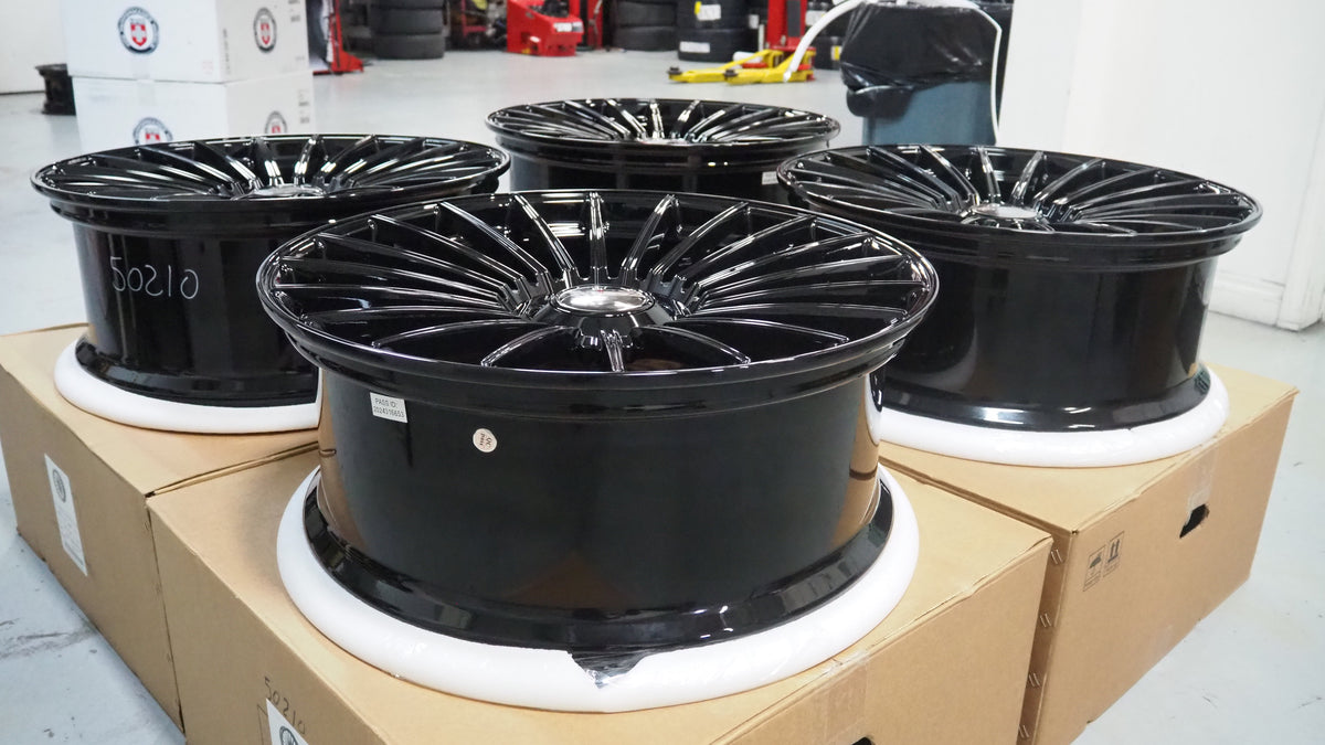 24" Savini SV1 X1 24x10 Black Concave Full Forged Wheels Rims Fits Range Rover