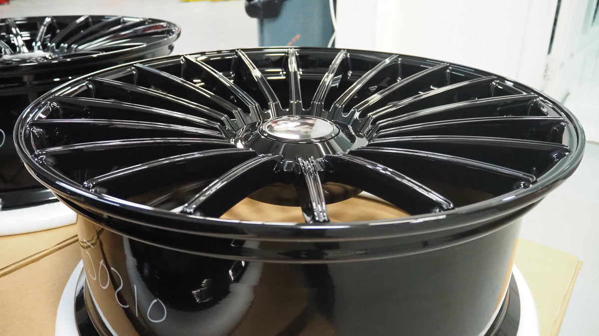 24" Savini SV1 X1 24x10 Black Concave Full Forged Wheels Rims Fits Range Rover