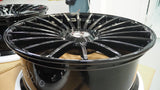 24" Savini SV1 X1 24x10 Black Concave Full Forged Wheels Rims Fits Range Rover