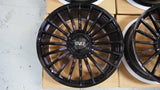 24" Savini SV1 X1 24x10 Black Concave Full Forged Wheels Rims Fits Range Rover