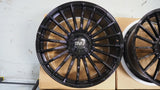 24" Savini SV1 X1 24x10 Black Concave Full Forged Wheels Rims Fits Range Rover