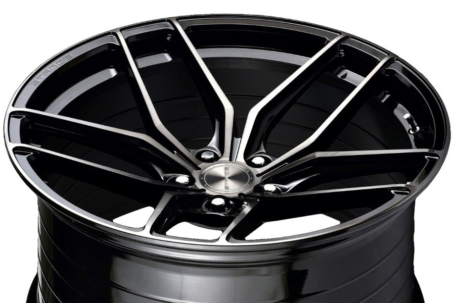 19" STANCE SF03 BLACK CONCAVE WHEELS RIMS FITS MERCEDES BENZ C63 AMG