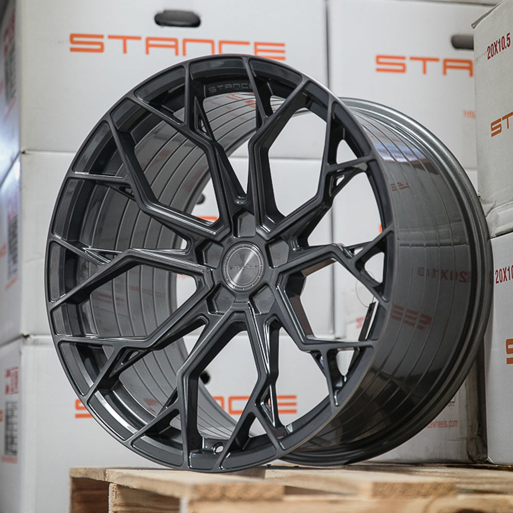 19" Stance SF10 Gunmetal Forged Concave Wheels Rims Fits 2005-2014 Ford Mustang