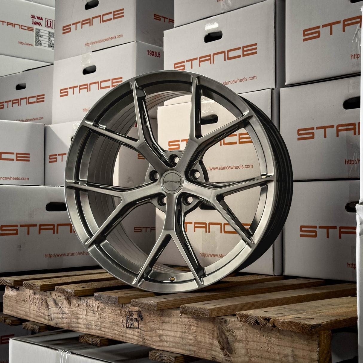 19" Stance SF14 Hyper Black Wheels Rims Fits Mercedes W212 E Class