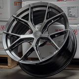 19" Stance SF14 Hyper Black Concave Wheels Rims Fits Infiniti G35 Coupe