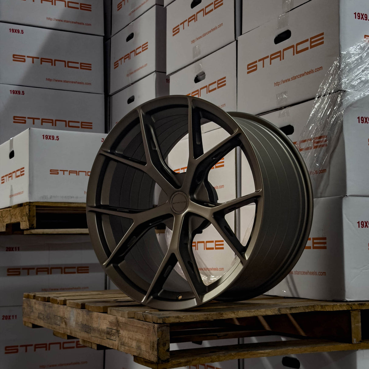 19" Stance SF14 Bronze 19x8.5 Concave Wheels Rims Fits Ford Mustang Mach-E