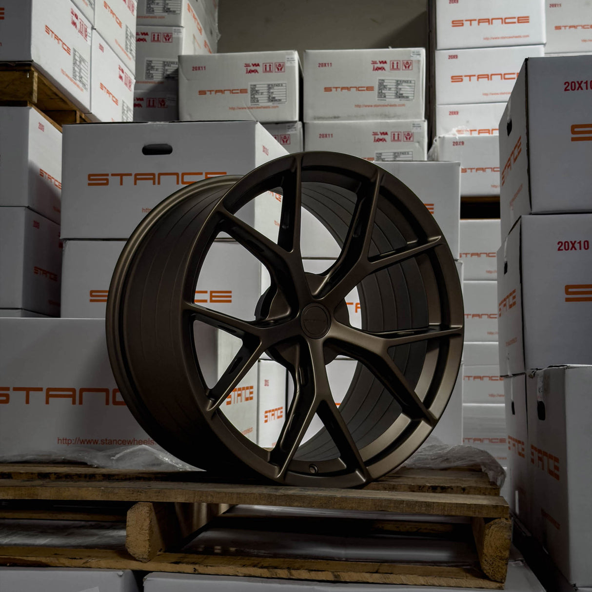 19" Stance SF14 Bronze Concave Wheels Rims Fits Ford Mustang S550