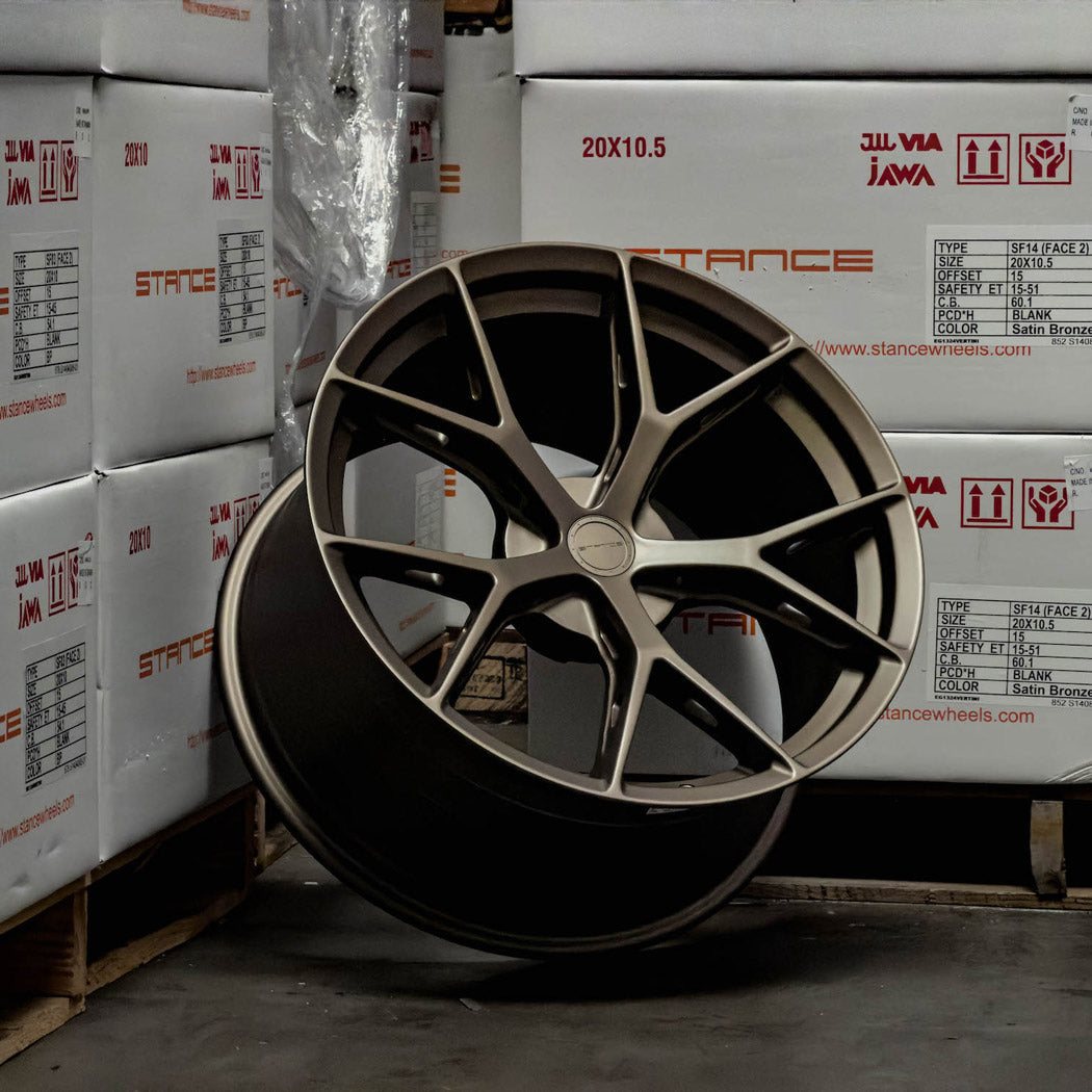 19" Stance SF14 Bronze Concave Wheels Rims Fits Toyota Supra