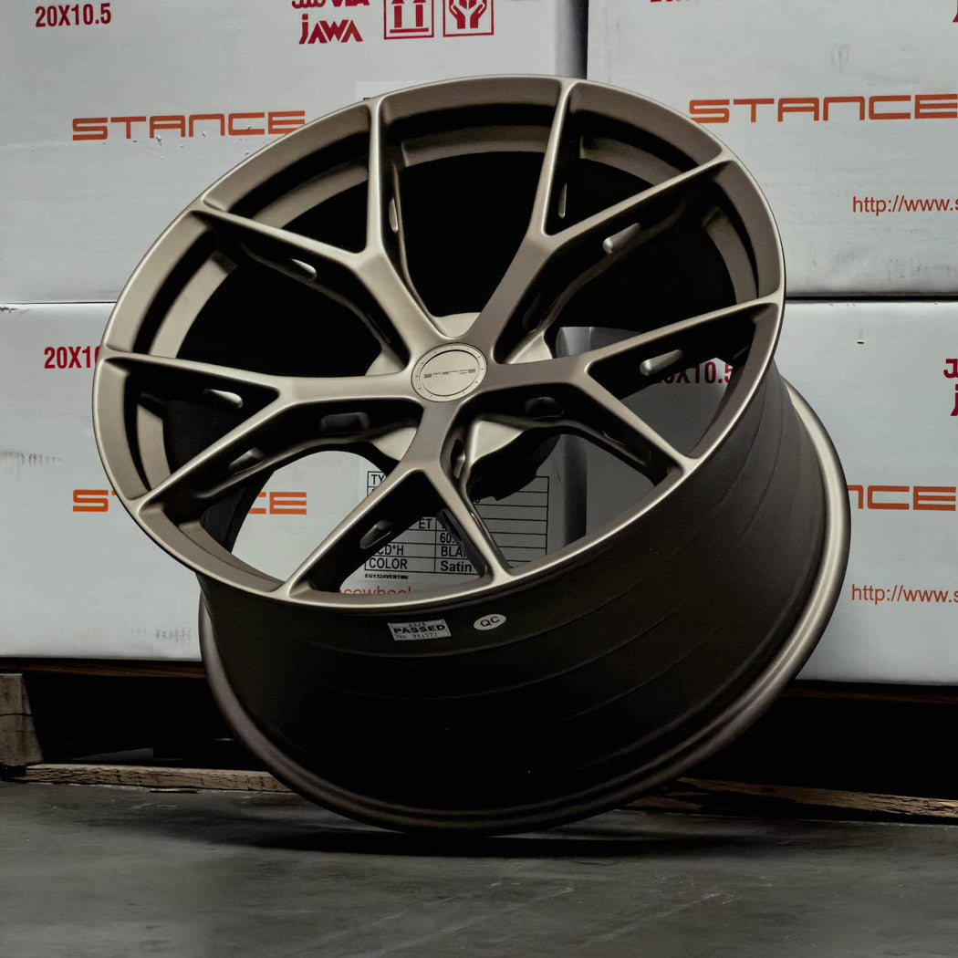 19" Stance SF14 Bronze Concave Wheels Rims Fits Ford Mustang S550