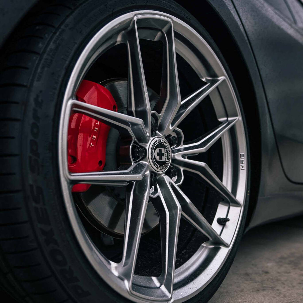 20" HRE FF21 Silver 20x9 20x10 Forged Concave Wheels Rims Fits Tesla Model 3