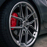 20" HRE FF21 Silver 20x9 20x10 Forged Concave Wheels Rims Fits Tesla Model 3