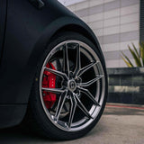 20" HRE FF21 Silver 20x9 20x10 Forged Concave Wheels Rims Fits Tesla Model 3
