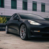 20" HRE FF21 Silver 20x9 20x10 Forged Concave Wheels Rims Fits Tesla Model 3
