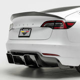 Vorsteiner Aero Volta Rear Diffuser TrackEdition Carbon Fiber Fits Tesla Model 3