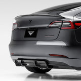Vorsteiner Aero Volta Rear Diffuser Carbon Fiber 2x2 Glossy Fits Tesla Model 3