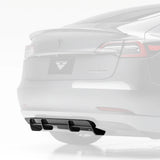 Vorsteiner Aero Volta Rear Diffuser Carbon Fiber 2x2 Glossy Fits Tesla Model 3