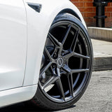 22" Brixton Forged RF7 Black Concave Wheels Rims Fits BMW G12 740 750