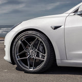 22" HRE FF11 Silver 22x9.5 Forged Concave Wheels Rims Fits Jaguar F-Pace