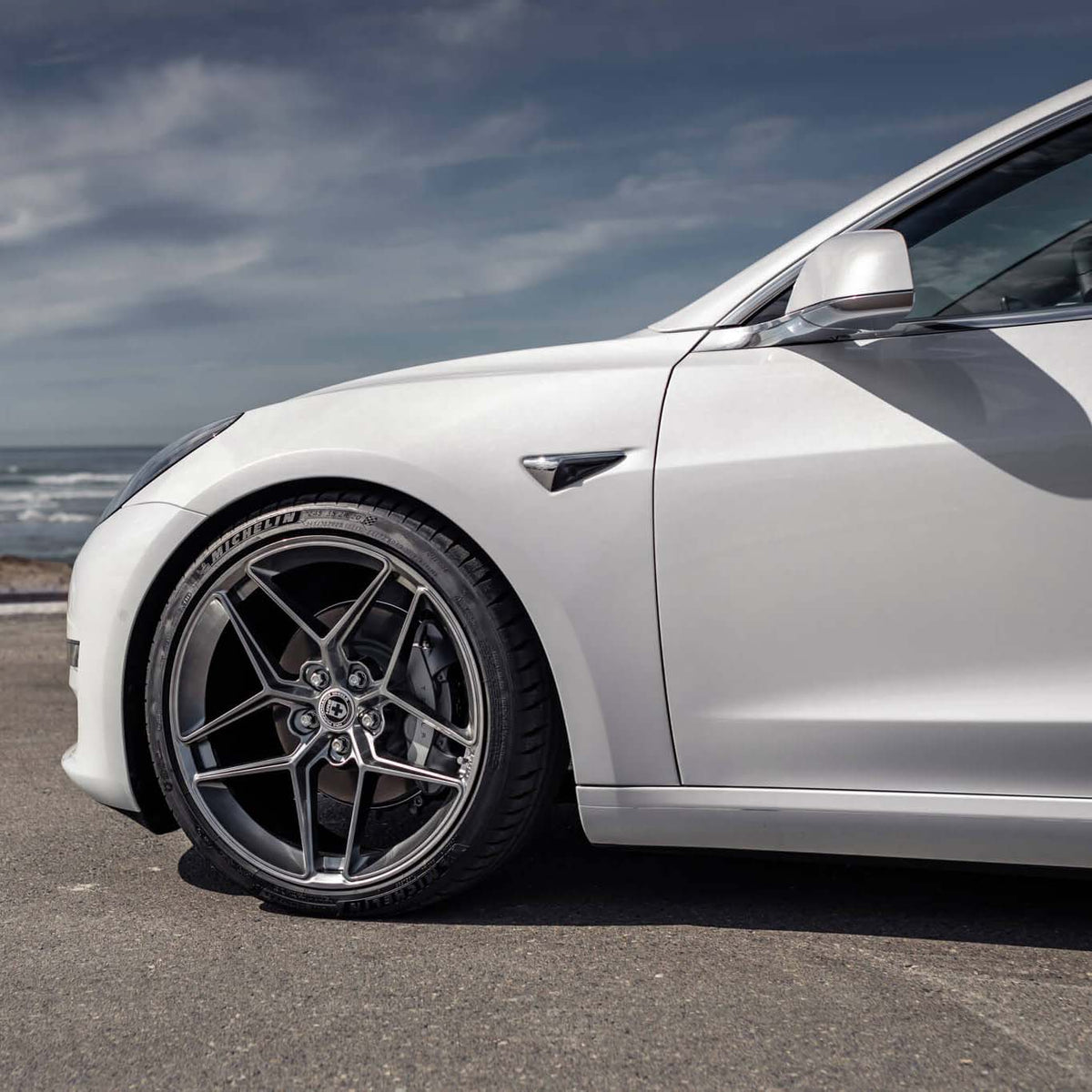 20" HRE FF11 Silver 20x9 20x10 Forged Concave Wheels Rims Fits Tesla Model 3