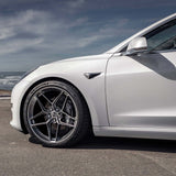 20" HRE FF11 Silver 20x9 20x10 Forged Concave Wheels Rims Fits Tesla Model 3