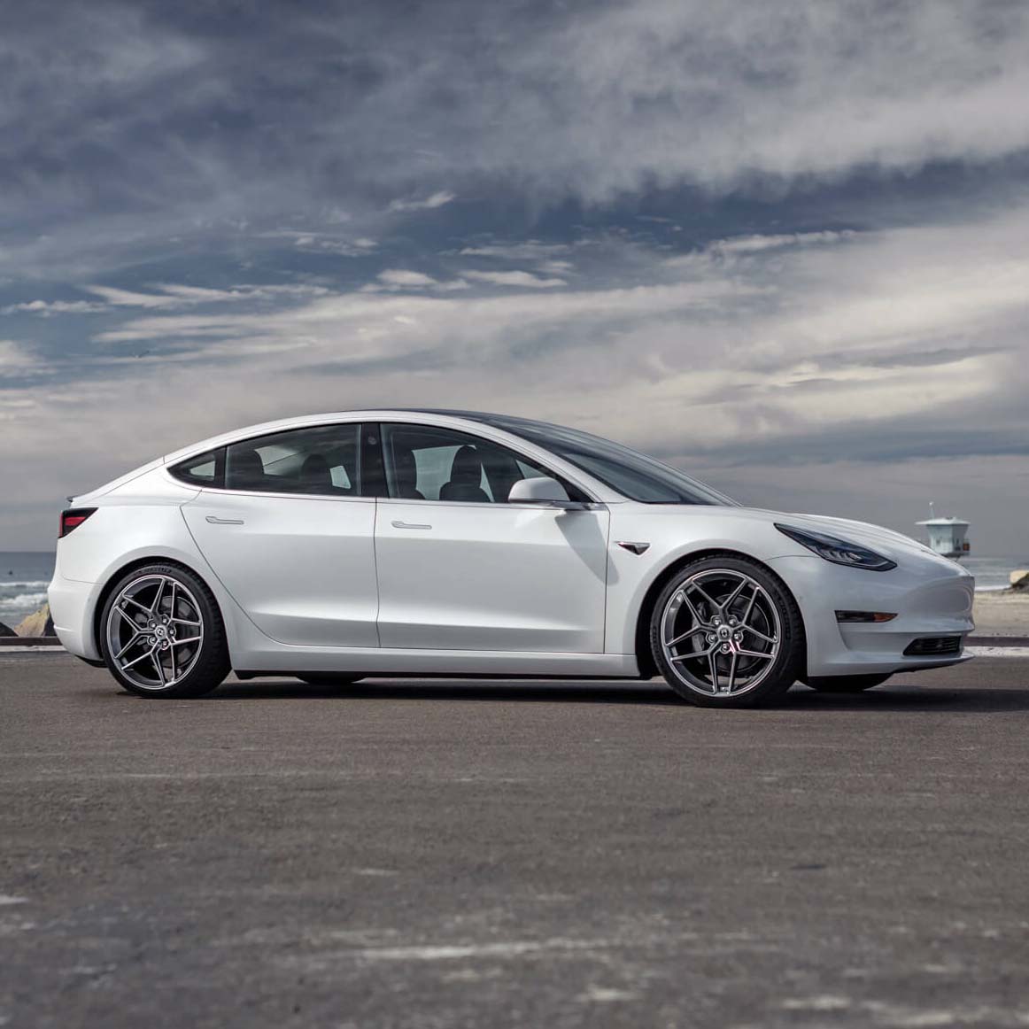 20" HRE FF11 Silver 20x9 20x10 Forged Concave Wheels Rims Fits Tesla Model 3