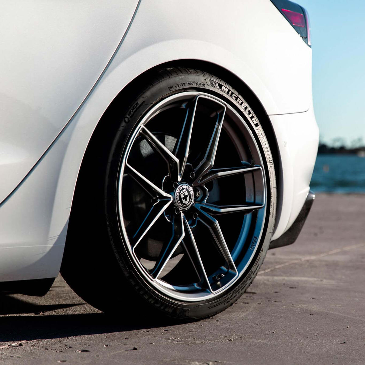 20" HRE FF21 Silver 20x9 20x10 Forged Concave Wheels Rims Fits Tesla Model 3