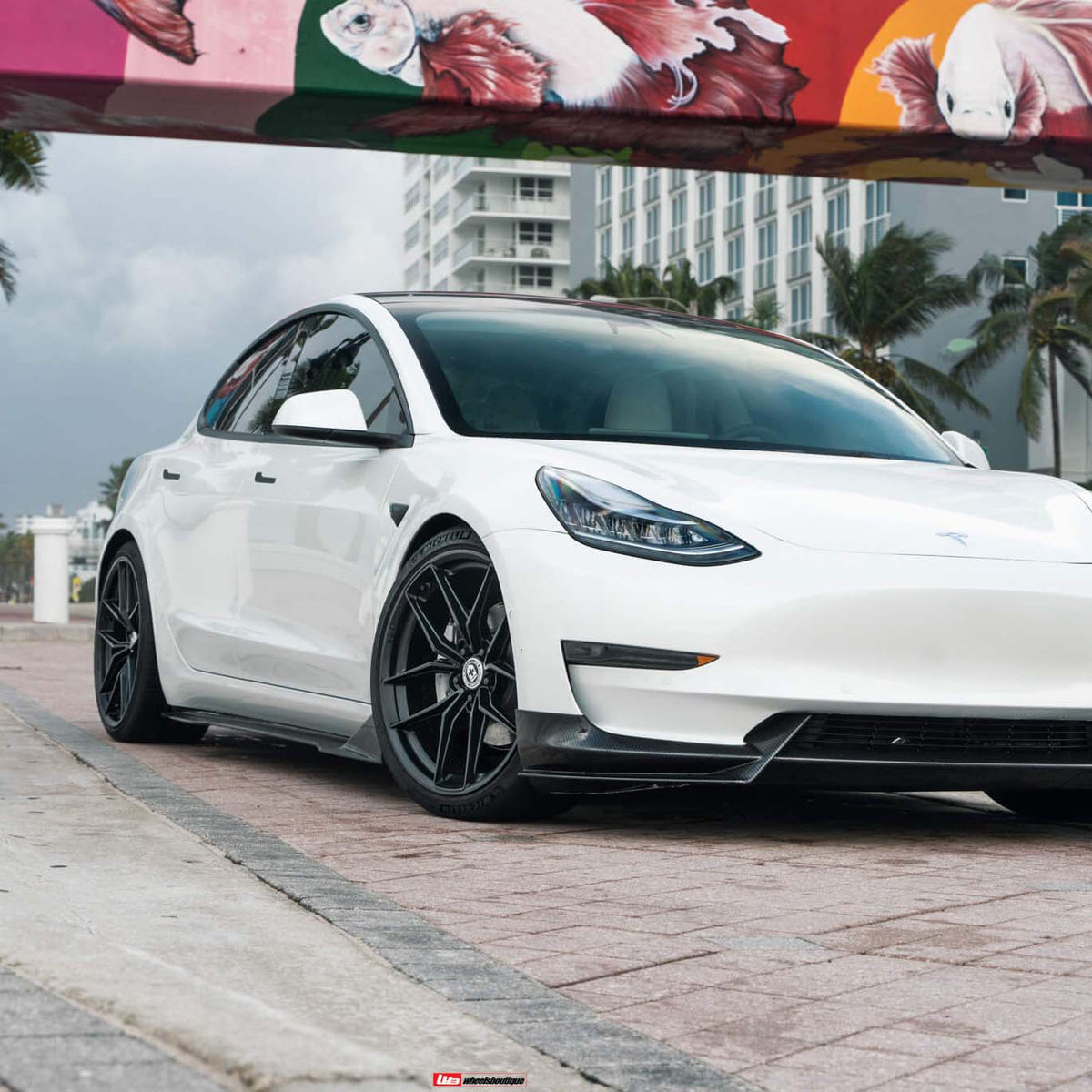 20" HRE FF21 Black 20x9 20x10 Forged Concave Wheels Rims Fits Tesla Model 3