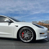 20" HRE FF28 Silver 20x9 20x10 Forged Concave Wheels Rims Fits Tesla Model 3