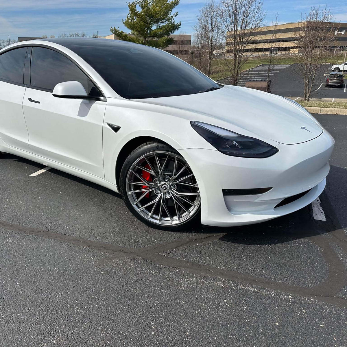 20" HRE FF28 Silver 20x9 20x10 Forged Concave Wheels Rims Fits Tesla Model 3