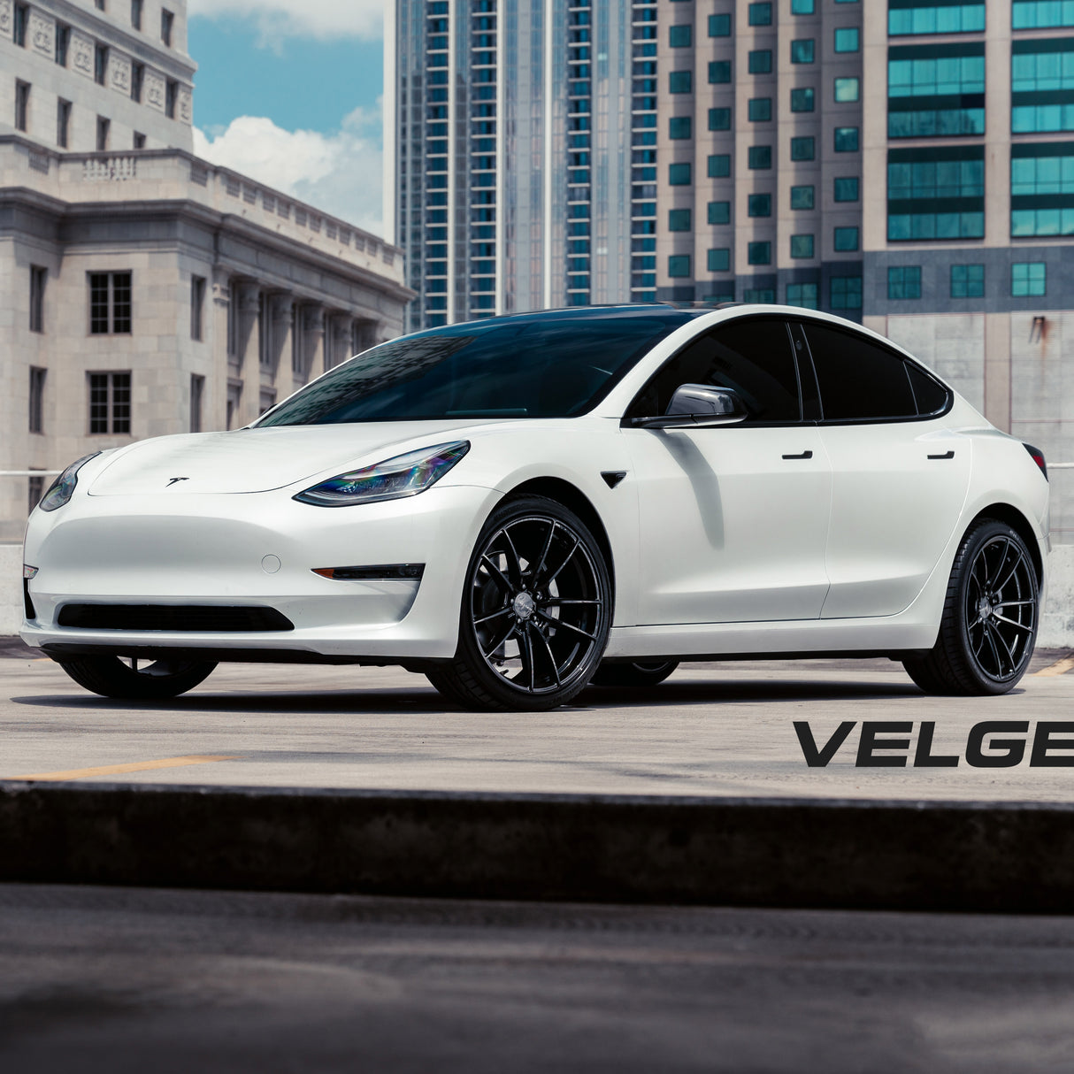 19" Velgen VF5 Gloss Black 19x9.5 19x10.5 Concave Wheels Rims Fits Kia Stinger