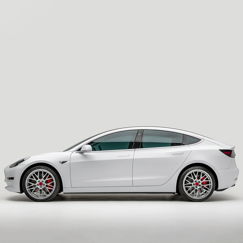 20" Vorsteiner V-FF 107 Silver Forged Concave Wheels Rims Fits Tesla Model Y