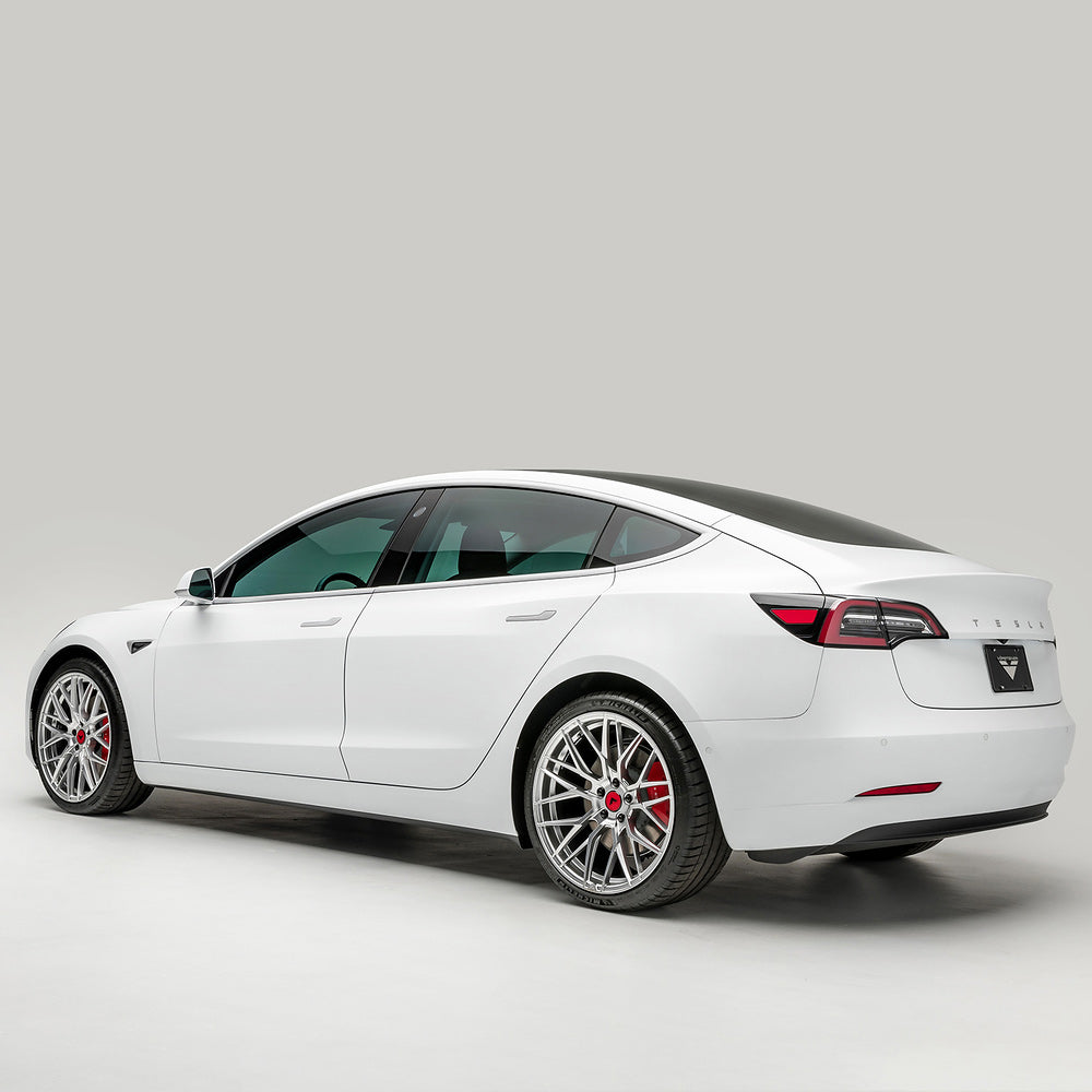 20" Vorsteiner V-FF 107 Silver Forged Concave Wheels Rims Fits Tesla Model Y