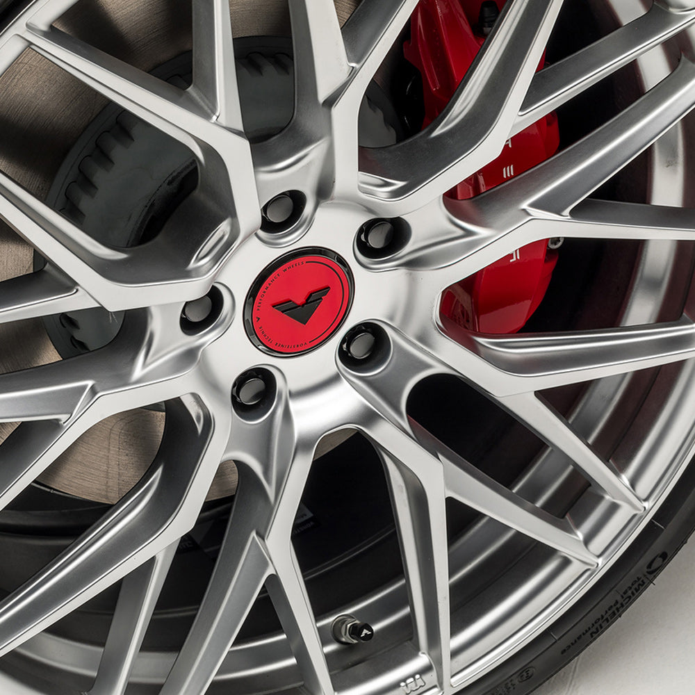 20" Vorsteiner V-FF 107 Silver Forged Concave Wheels Rims Fits Tesla Model Y