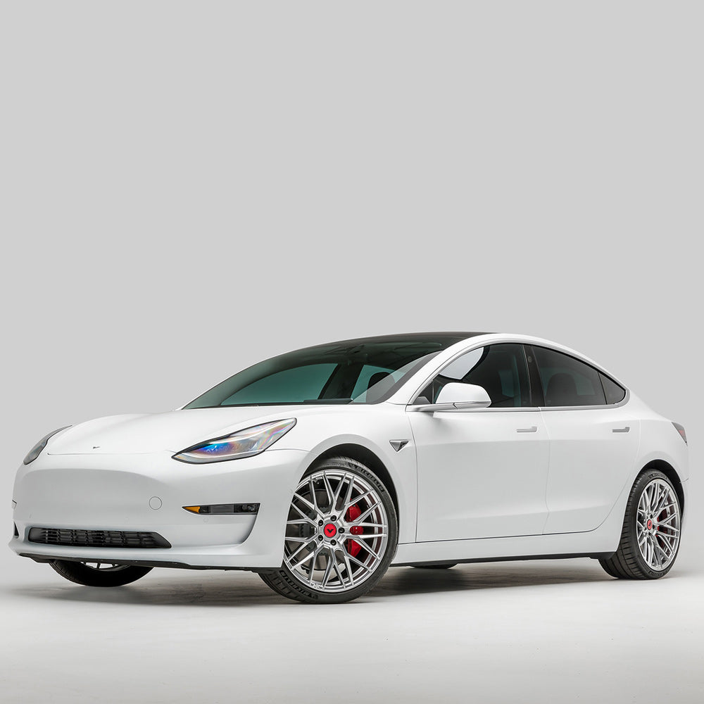 20" Vorsteiner V-FF 107 Silver Forged Concave Wheels Rims Fits Tesla Model Y