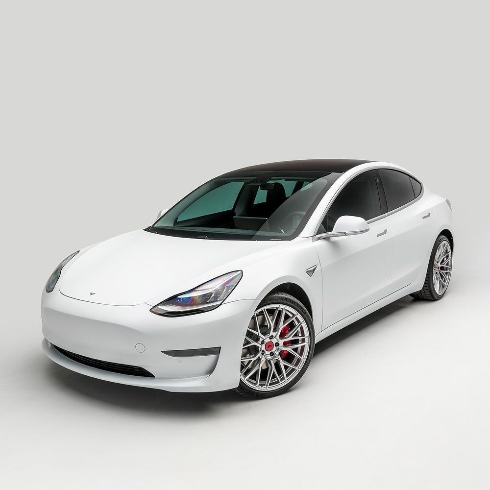 20" Vorsteiner V-FF 107 Silver Forged Concave Wheels Rims Fits Tesla Model Y